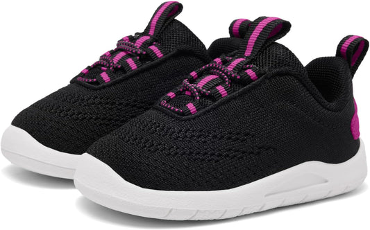 MORENDL Toddler Slip On Sneakers Baby Walking Shoes Non-Slip Breathable Unisex Pink Mesh Lace-Up Athletic Sneakers Infant Running Shoes