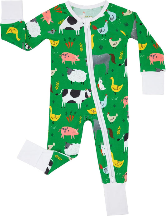Little Sleepies Pajamas for Baby Boys & Girls, Viscose from Bamboo Baby Pajamas, Preemie & Newborn Sleepers, 2-Way Zipper PJs