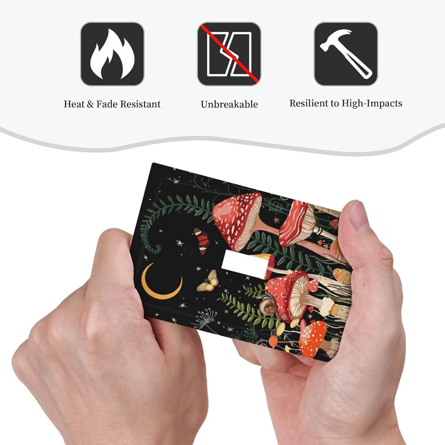 Moon Star Red Mushroom Forest Butterfly Green Plant Decorative Light Switch Cover 1 Gang Single Toggle Device Electrical Faceplate Switchplates Decorator Outlet Wall Plate for Kids Room Home Decor