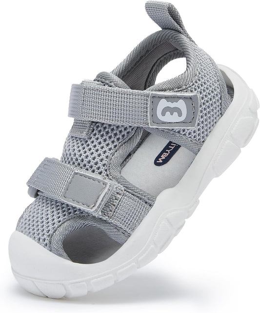 BMCiTYBM Baby Boy Girl Closed Toe Summer Sandals Lightweight Shoes Infant Non-Slip First Walking Sneakers 6 9 12 18 24 Months