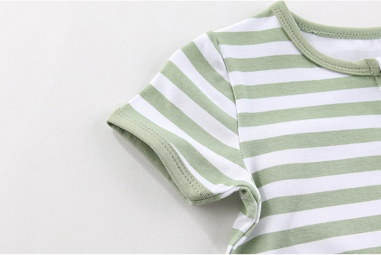 2 Pack Unisex Baby Short Sleeve Rompers 2 Way Zipper New Born One-Piece Jumpsuits 0-24Months Infant Outfits