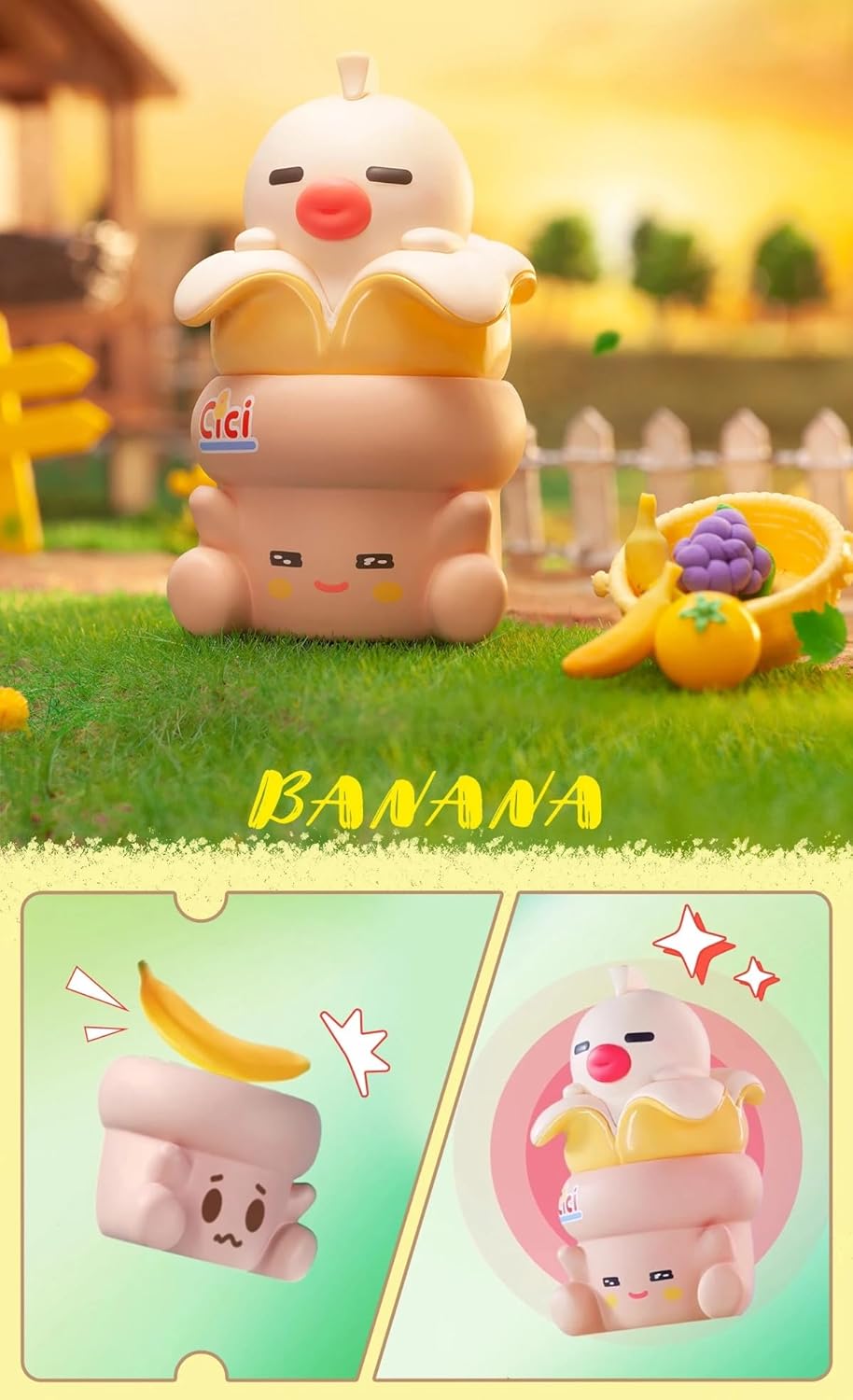 Penpot Hugging Vegetable Series Blind Box Figures 1PC Random Design Box Toys for Modern Home Halloween Decorations Indoor, Collectible Toy Set for Desk Accessories