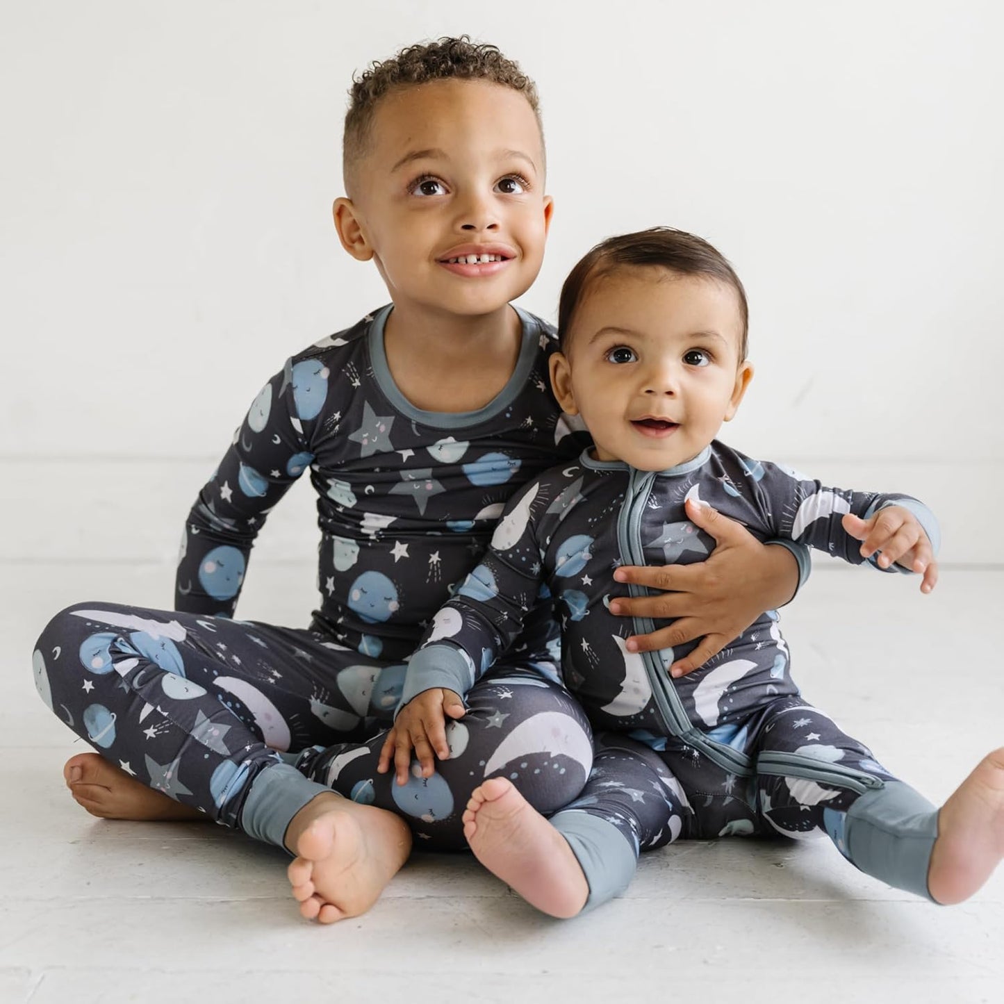 Little Sleepies Two-Piece Pajama Set for Boys & Girls, Soft Viscose from Bamboo Toddler Pajamas for Kids, Family Matching PJs