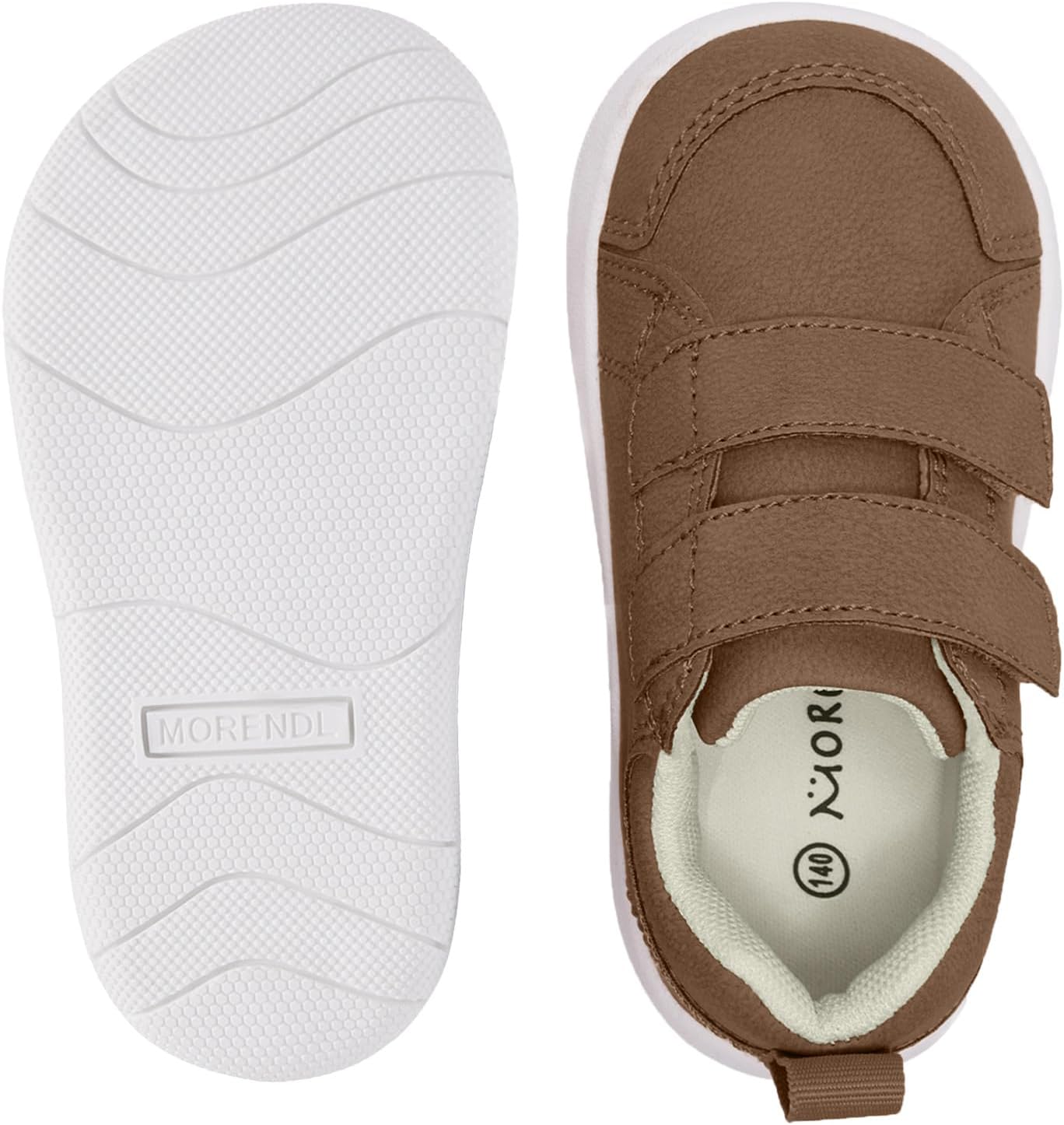 MORENDL Wide Toe Box Shoes Toddler Barefoot Shoes Baby Walking Shoe Boy Girl Non-Slip Zero Drop Minimalist Sneakers Comfort Tennis Outdoor Activities