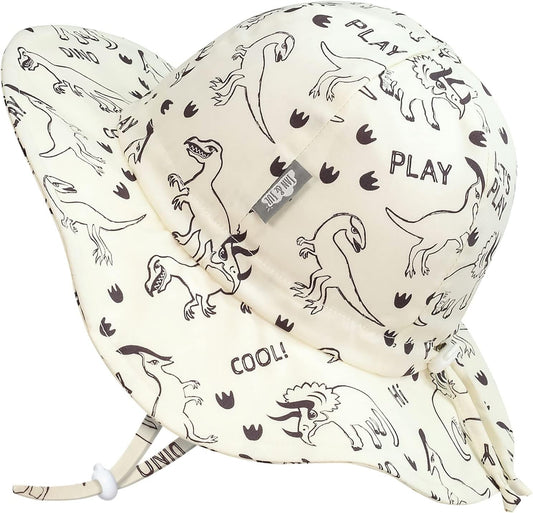 JAN & JUL Adjustable Cotton Floppy Sun Hat with 50+ UPF Protection for Boys