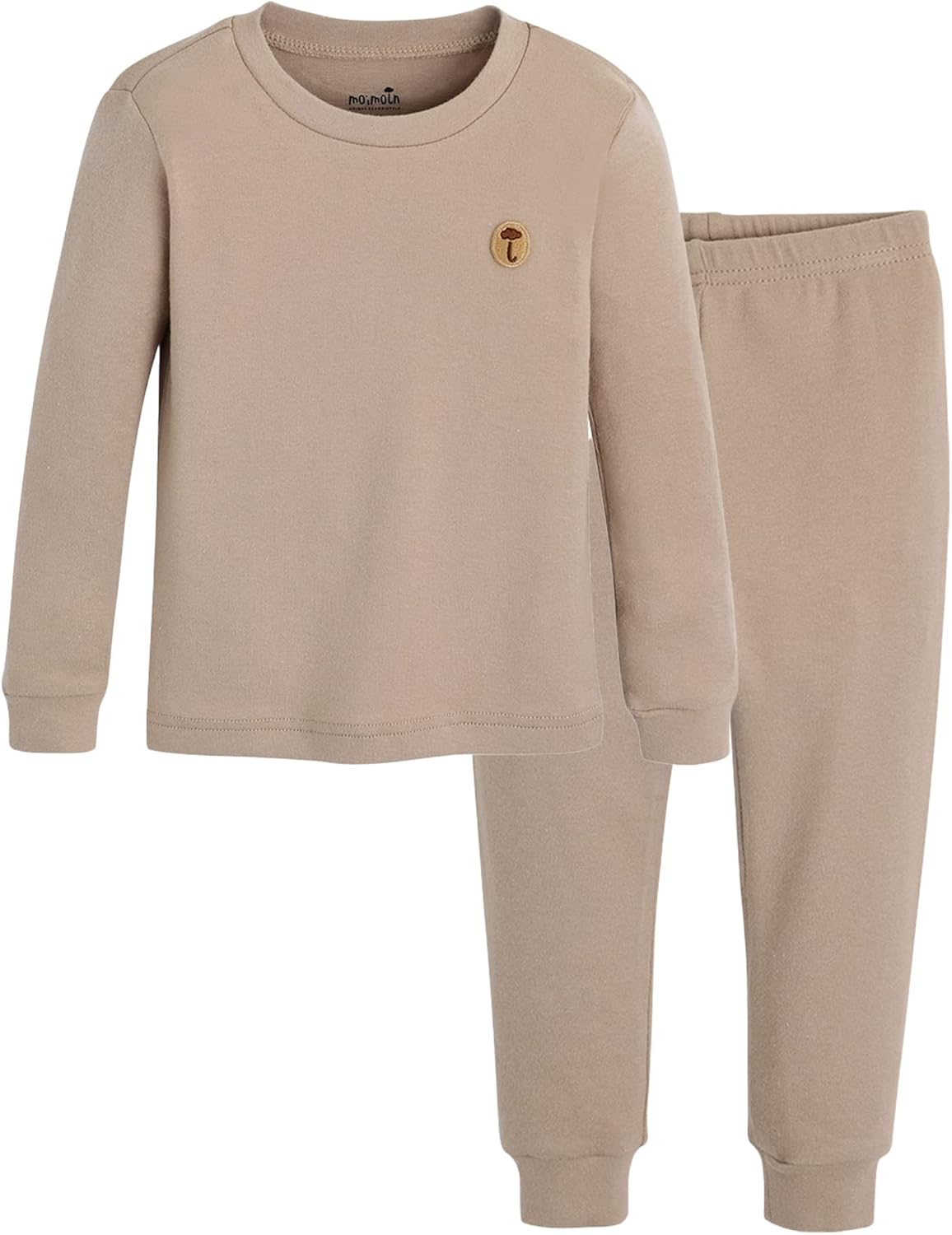 moimoln 6M-8Y Modal Cotton Solid Soft Breathable Baby Toddler Boys Girls Snug fit Pjs Long Sleeve Pajamas Set Sleepwear Daily