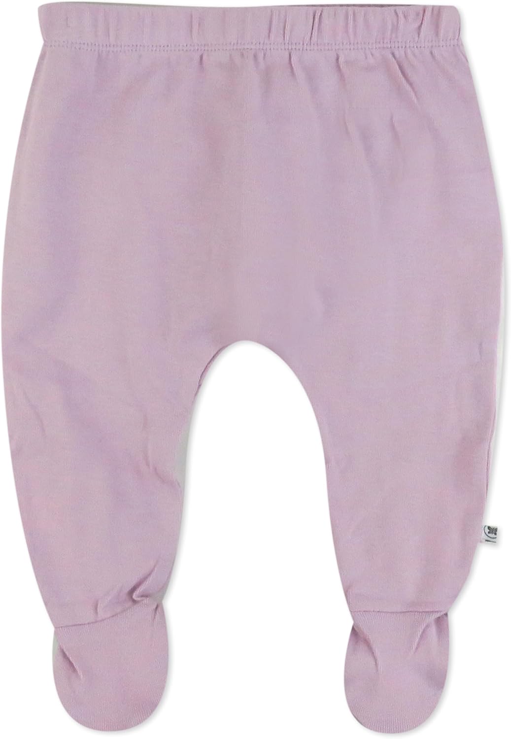 HonestBaby 3-pack Footed Pants Roomy Fit Pull on Bottoms 100% Organic Cotton for Infant Baby Boys, Girls, Unisex