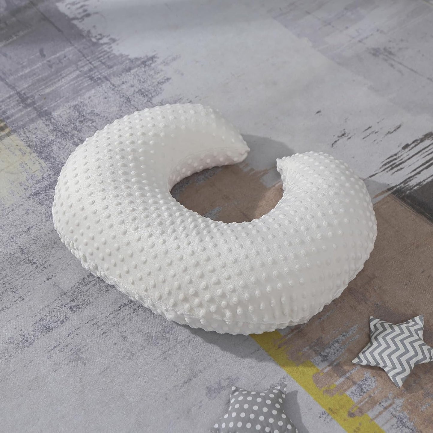 Nursing Pillow and Positioner for Breastfeeding, Ultra Soft Baby Breastfeeding Pillows for More Support for Mom and Baby, with Premium Removable Cover (Pristine)