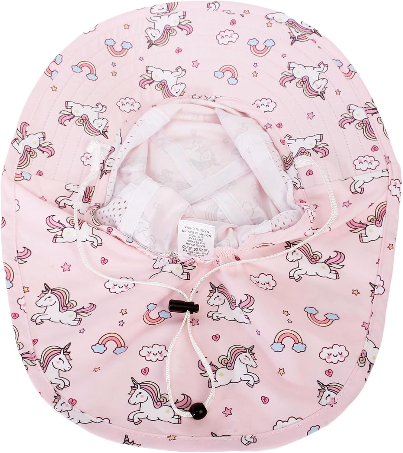 CHUNG Baby Sun Protection Hat Summer Toddler Adjustable UPF 50+ Wide Brim Neck Flap Beach Caps Boys Girls 1-12 Years Kids