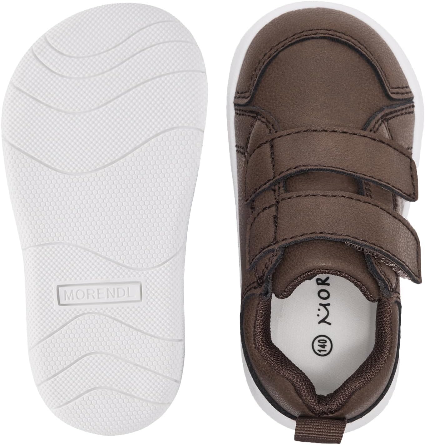 MORENDL Wide Toe Box Shoes Toddler Barefoot Shoes Baby Walking Shoe Boy Girl Non-Slip Zero Drop Minimalist Sneakers Comfort Tennis Outdoor Activities