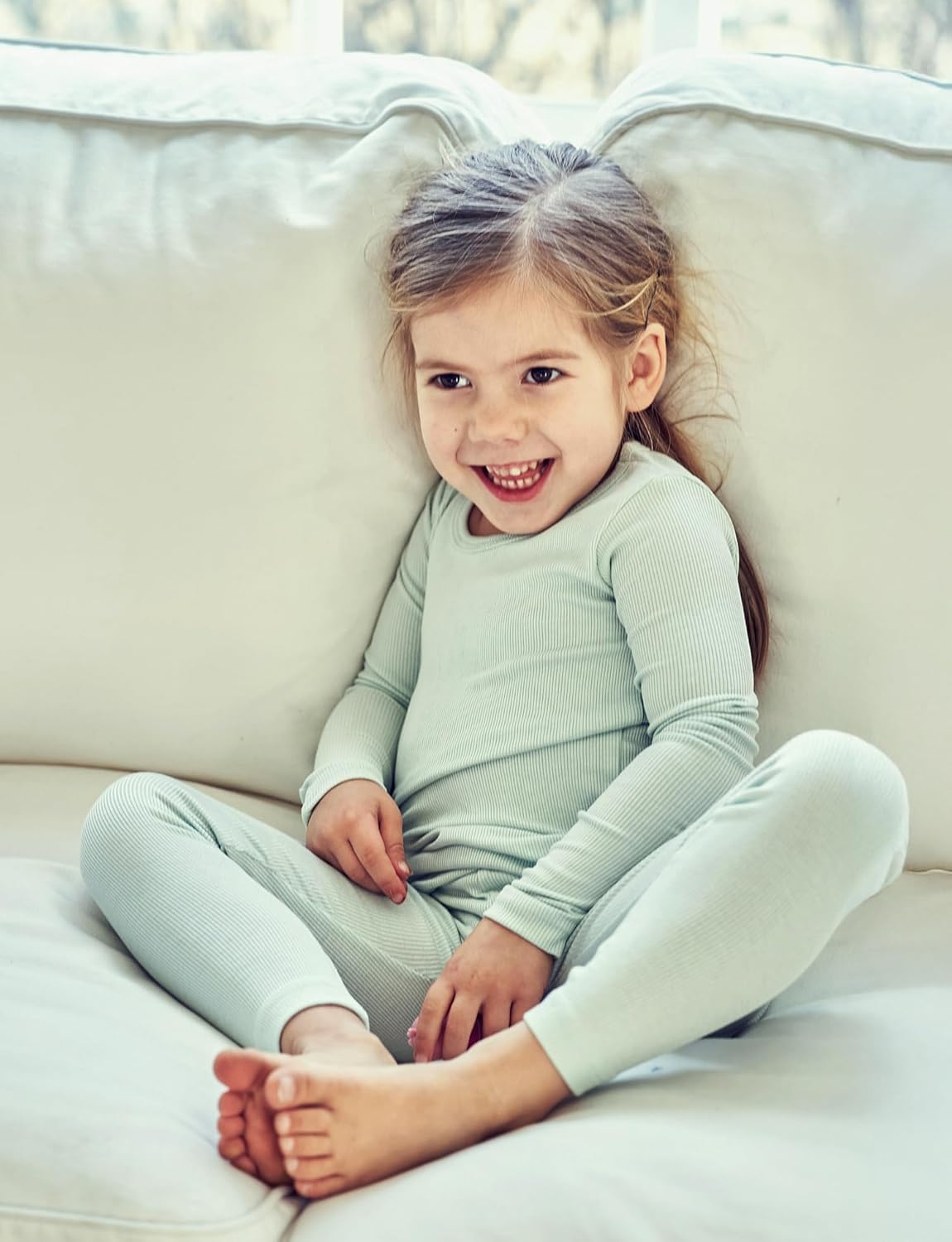 AVAUMA Baby Boys Girls Pajama Set Kids Toddler Snug fit Ribbed Sleepwear pjs for Daily Life Style