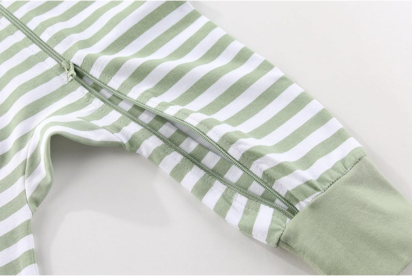 2 Pack Unisex Baby Short Sleeve Rompers 2 Way Zipper New Born One-Piece Jumpsuits 0-24Months Infant Outfits