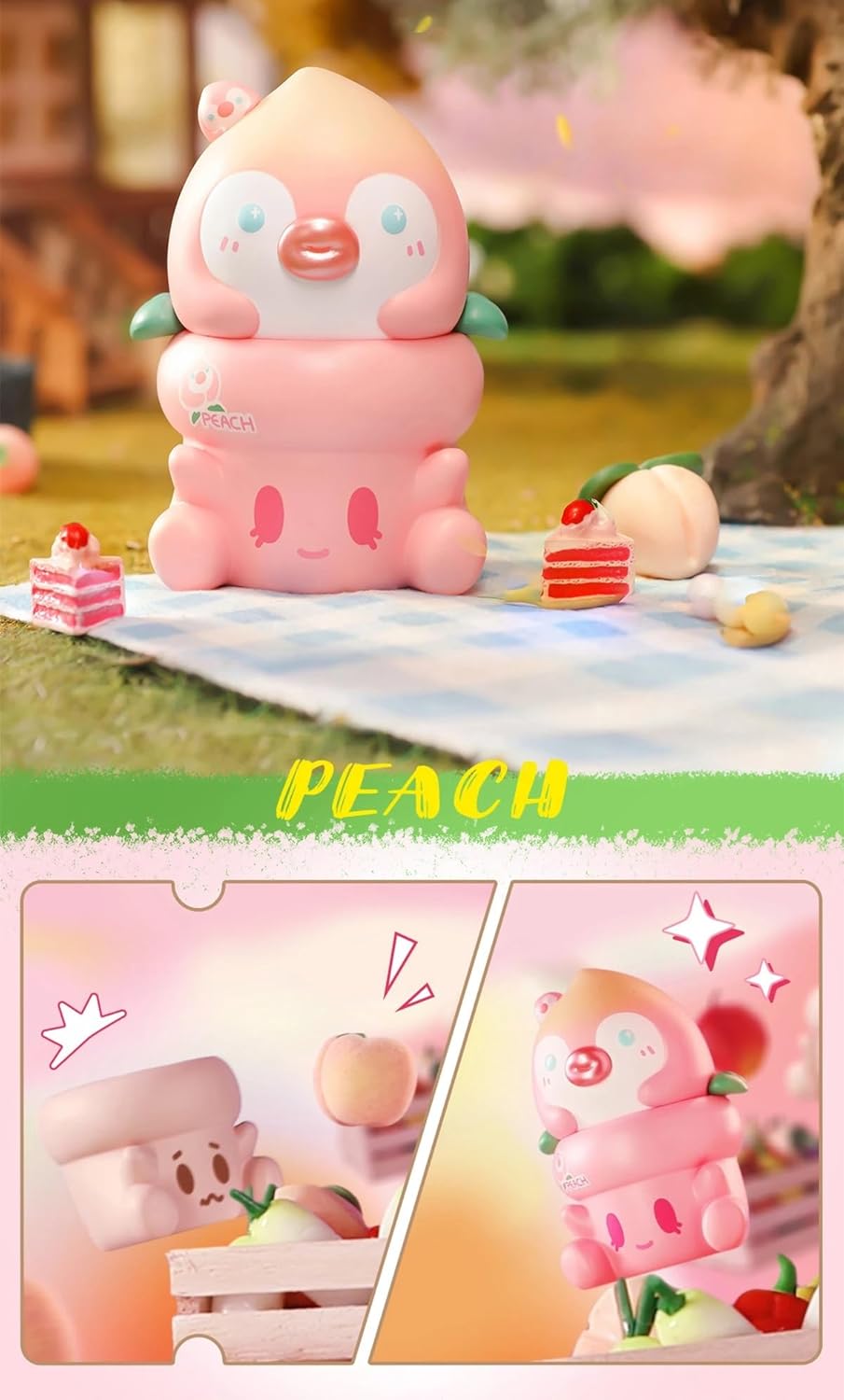 Penpot Hugging Vegetable Series Figures 8PCs Random Design Box Toys for Modern Home Halloween Decorations Indoor, Collectible Toy Set for Desk Accessories