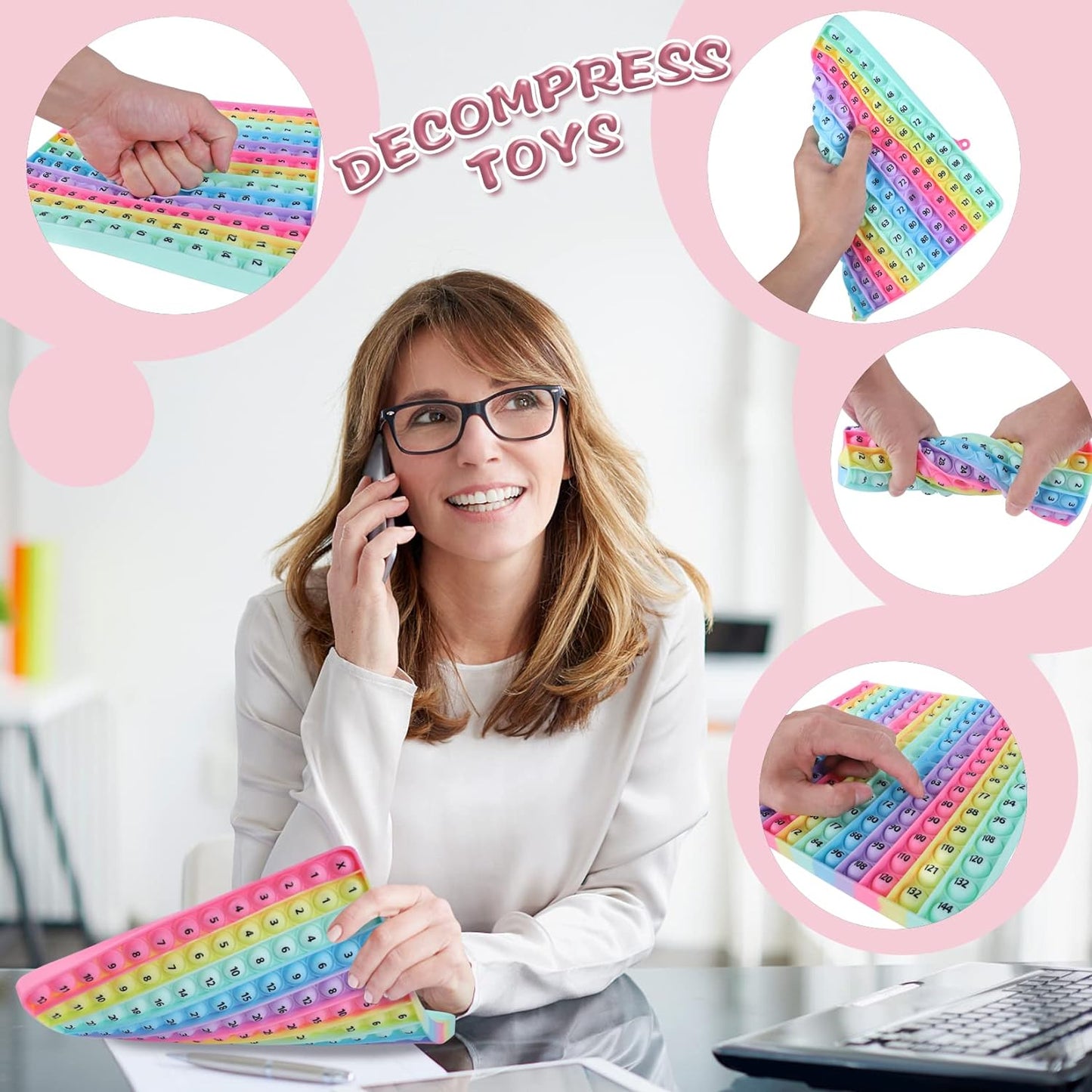 Multiplication Tables Games 12 X 12 Math Multiplication Flash Card Toys, Multiplication Games POP Create Various Multiplication Formulas for Teachers Two-Sided Multiplication Tables