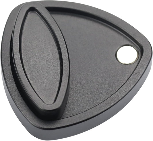 FREELOVE Pivot Magnetic Fidget Slider, Metal Worry Coin Haptic Clicker for Adults, Triangle Rotation Kinetic Toy Mechanical Sound EDC, Autism Sensory ADHD Anxiety Focus Meditation (Aluminum Black)