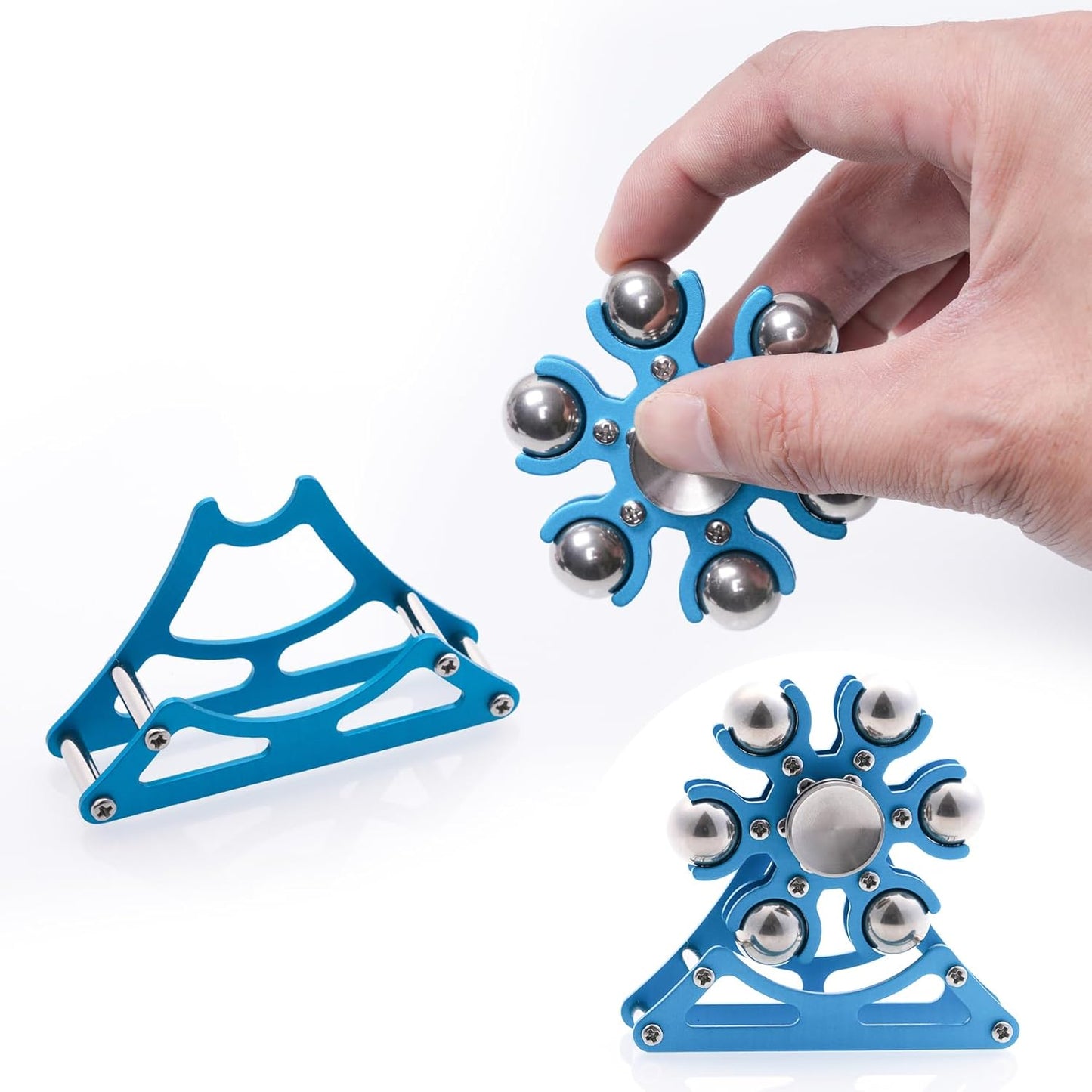 Desk-Fidget-Toys Ferris-Wheels-Spinner: Metal Kinetic-Fidget-Spinner 4mins, EDC-Toy Cool-Gadgets for School Office Christmas, ADHD Tools Gift Cool-Stuff Stress Relief Gift for Kid Children Teen Adult