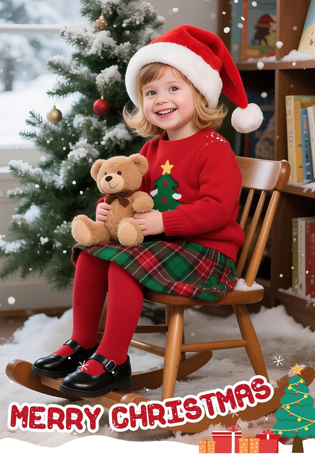 Ultra Soft Toddler Ballet Tights for Girls - Footed Dance Tights Colorful Baby Girls Leggings for Daily Party Halloween 1-6T