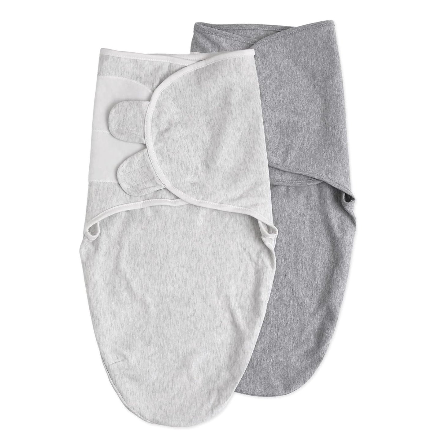 Organic Baby Swaddle Sleep Sacks, 2-Pack Swaddles for Newborns Baby Essentials, Infant 0-3 Months, 100% Cotton Soft & Snug Adjustable Wrap Nursery Swaddling Blankets Improves Sleep