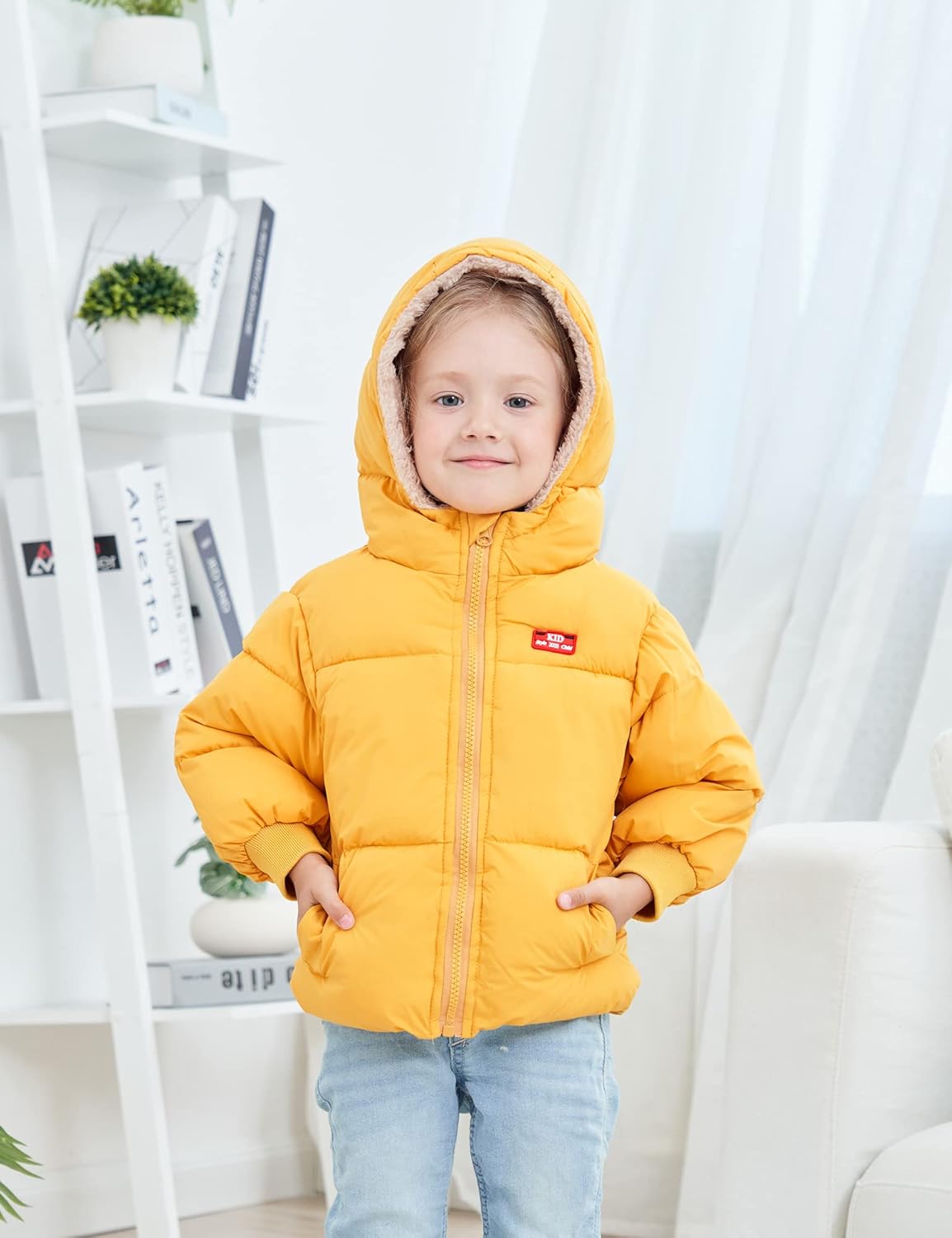 UNICOMIDEA Baby Winter Coat with Hooded Toddler Boys Girls Puffer Jackets for 12M-5T