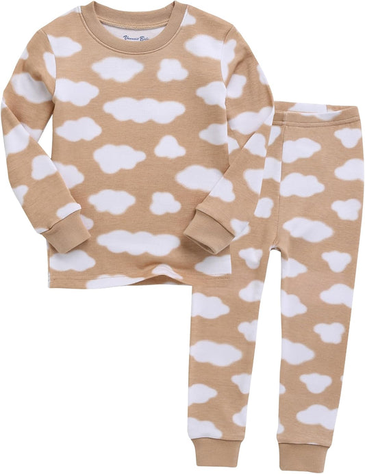 VAENAIT BABY 6M-12Y Kids Unisex Girls & Boys Soft Comfy Modal Tencel Sleepwear Pajamas 2pcs or 4pcs Set