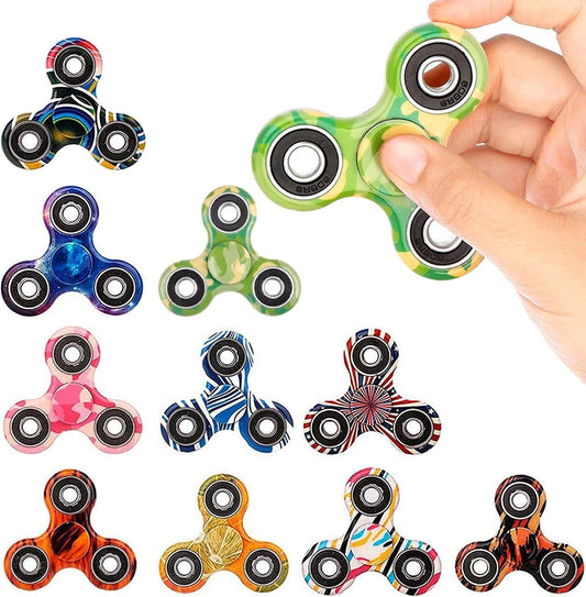 SCIONE 24 Pack Fidget Spinner Toy, Finger Spinner Fidget Pack-Anxiety Toys Stress Relief Reducer-Party Favors for Kids/Adults Birthday Easter Goodie Bag Stuffer,Classroom Prizes