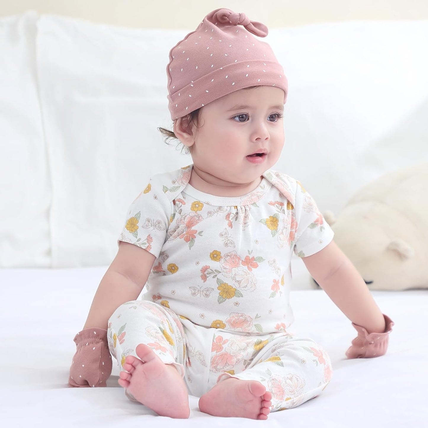 Baby Bodysuit and Pant Set Summer Ribbed Mix Match Infant Boy Girl Clothes Outfits