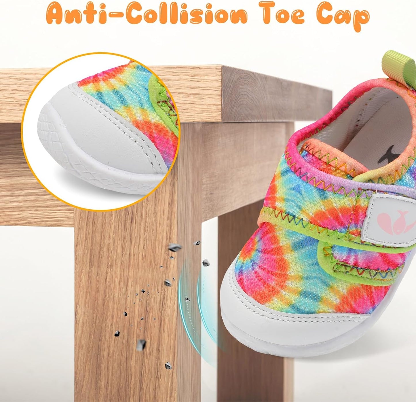 FEETCITY Baby First Walking Shoes Boys Girls Infant Sneakers Crib Shoes Breathable Lightweight Slip On Shoes