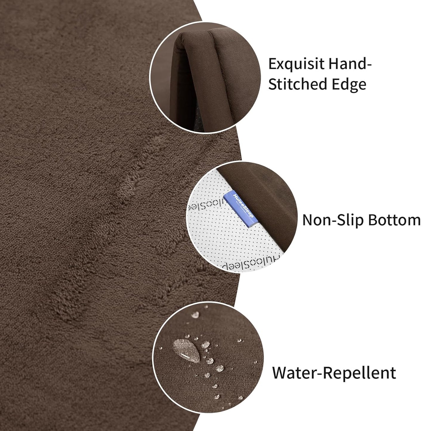 Baby Play Mat for Floor,1.3" Thick Memory foam Tummy Time Mat for Toddlers,Infants,kids,Water-Repellent Soft Nursery Rug ,79"×118" Extra Large Non Slip for Crawling&Yoga,Tatami Style for Living Room(Dark Brown)