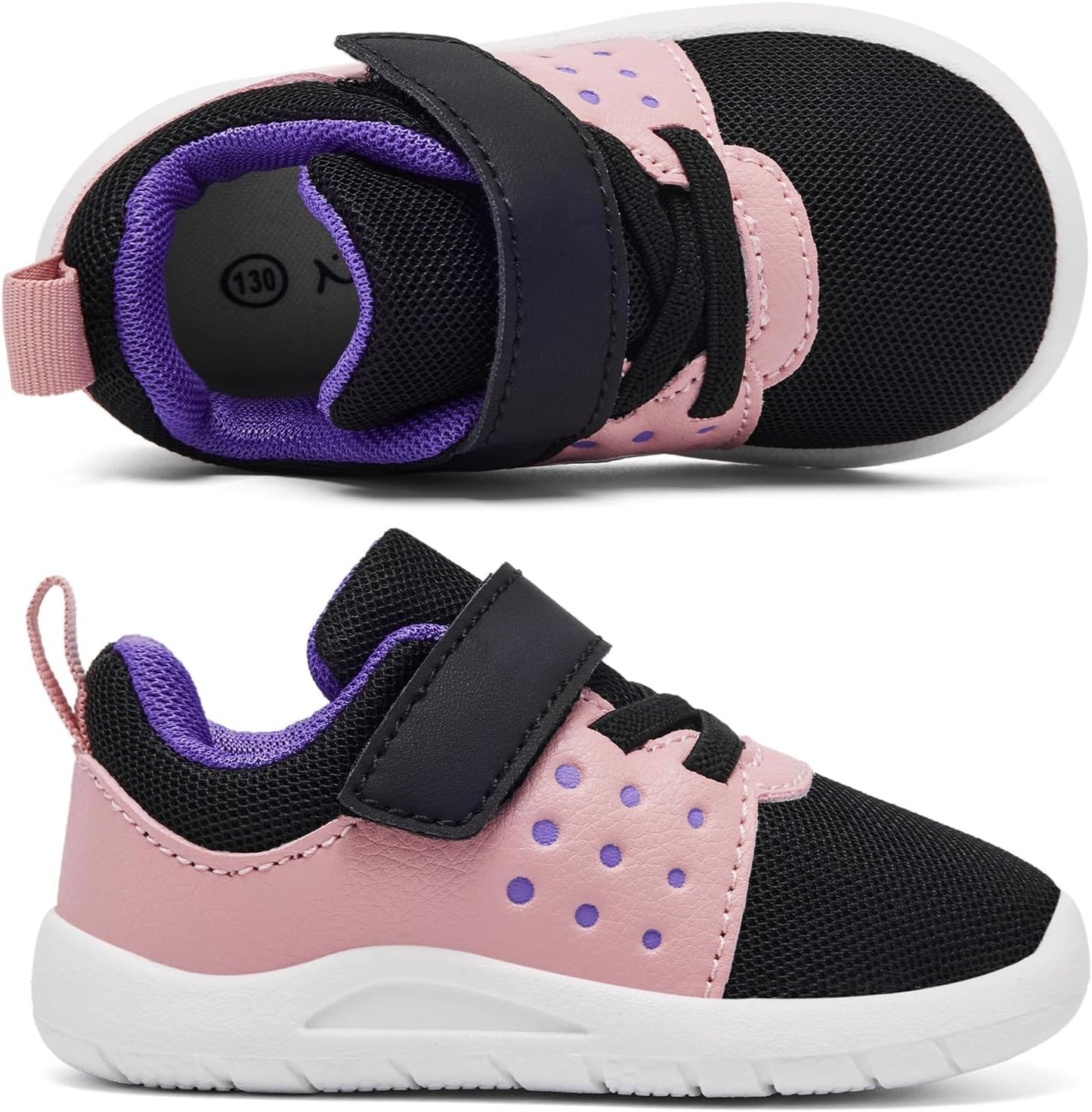 MORENDL Toddler Baby Shoes 0-4 Years Boy Girl Lightweight Breathable Non-Slip Sports Sneakers Running Walking Tennis Barefoot Shoes