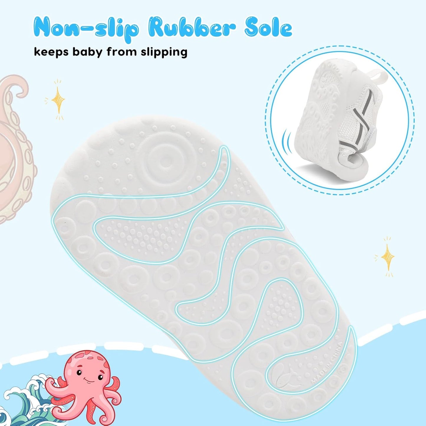 Scurtain Baby Shoes Boy Girl First Walking Shoe Infant Crib Breathable Sneakers Lightweight Barefoot Shoes for Babies