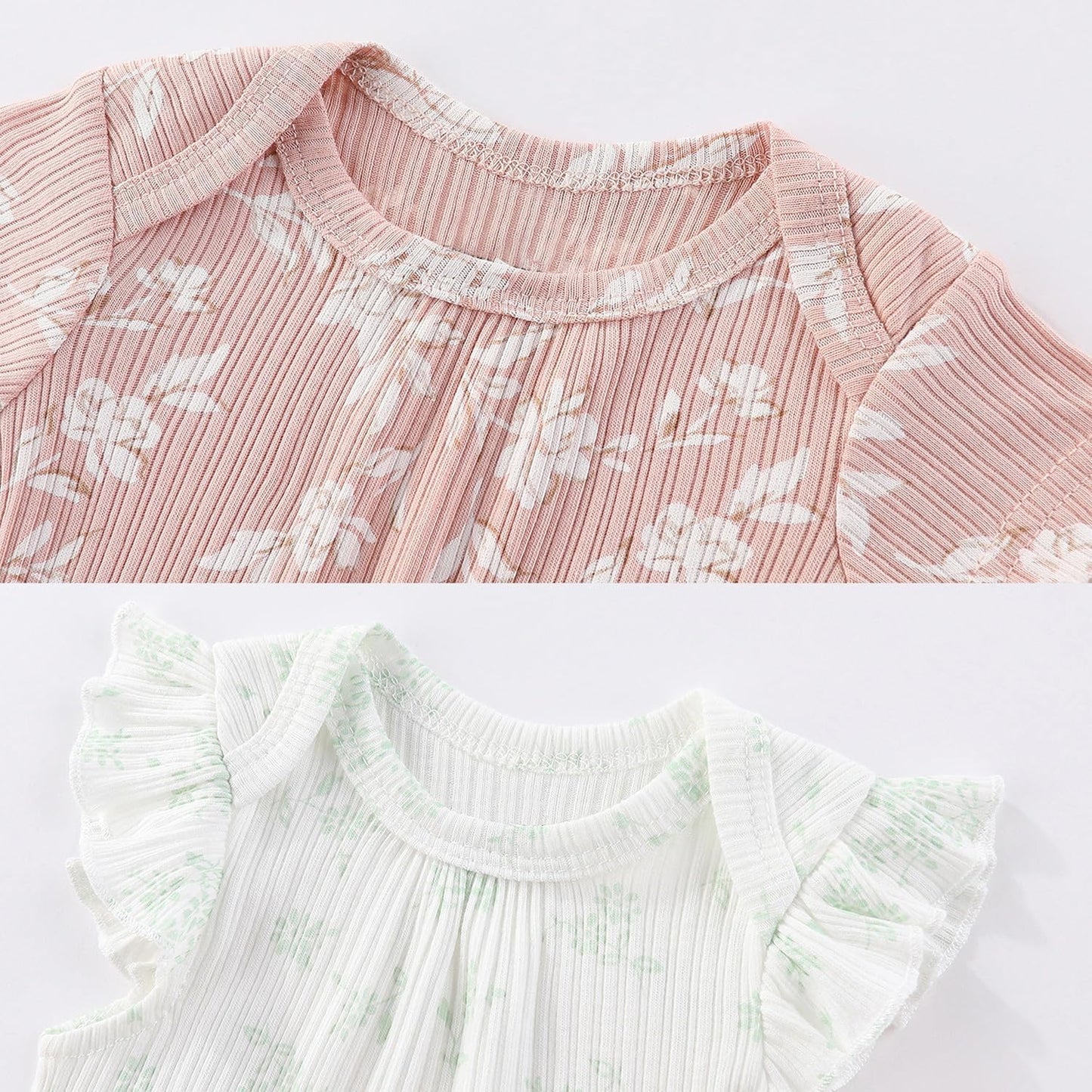 Kiddiezoom Newborn Baby Layette Set 10-Piece with Bodysuits and Pants Set for Unisex Baby Gift Sets