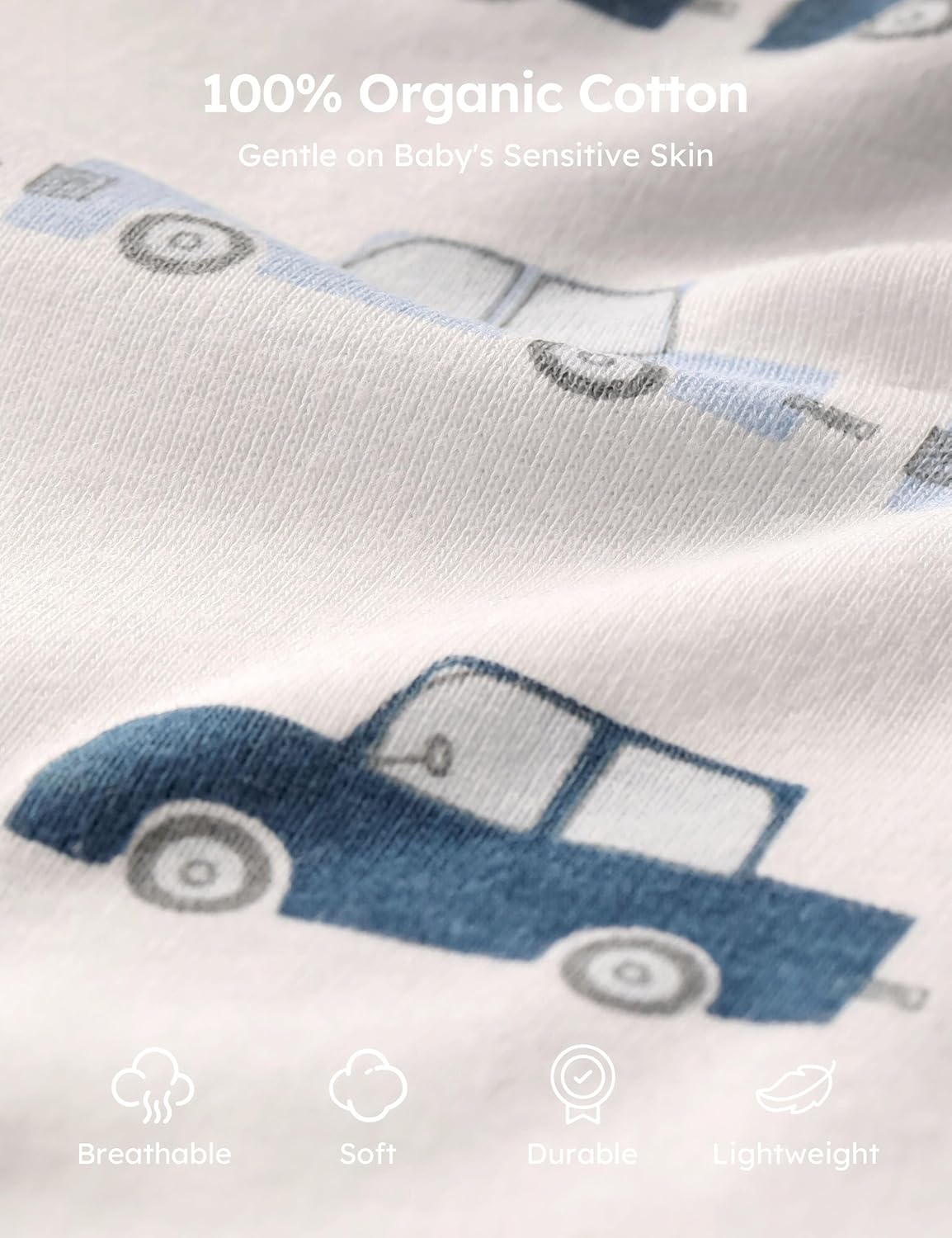 Yoofoss Baby Bodysuits 100% Organic Cotton Short Sleeve Infant Romper for Boy and Girl Baby Clothes, Soft Breathable