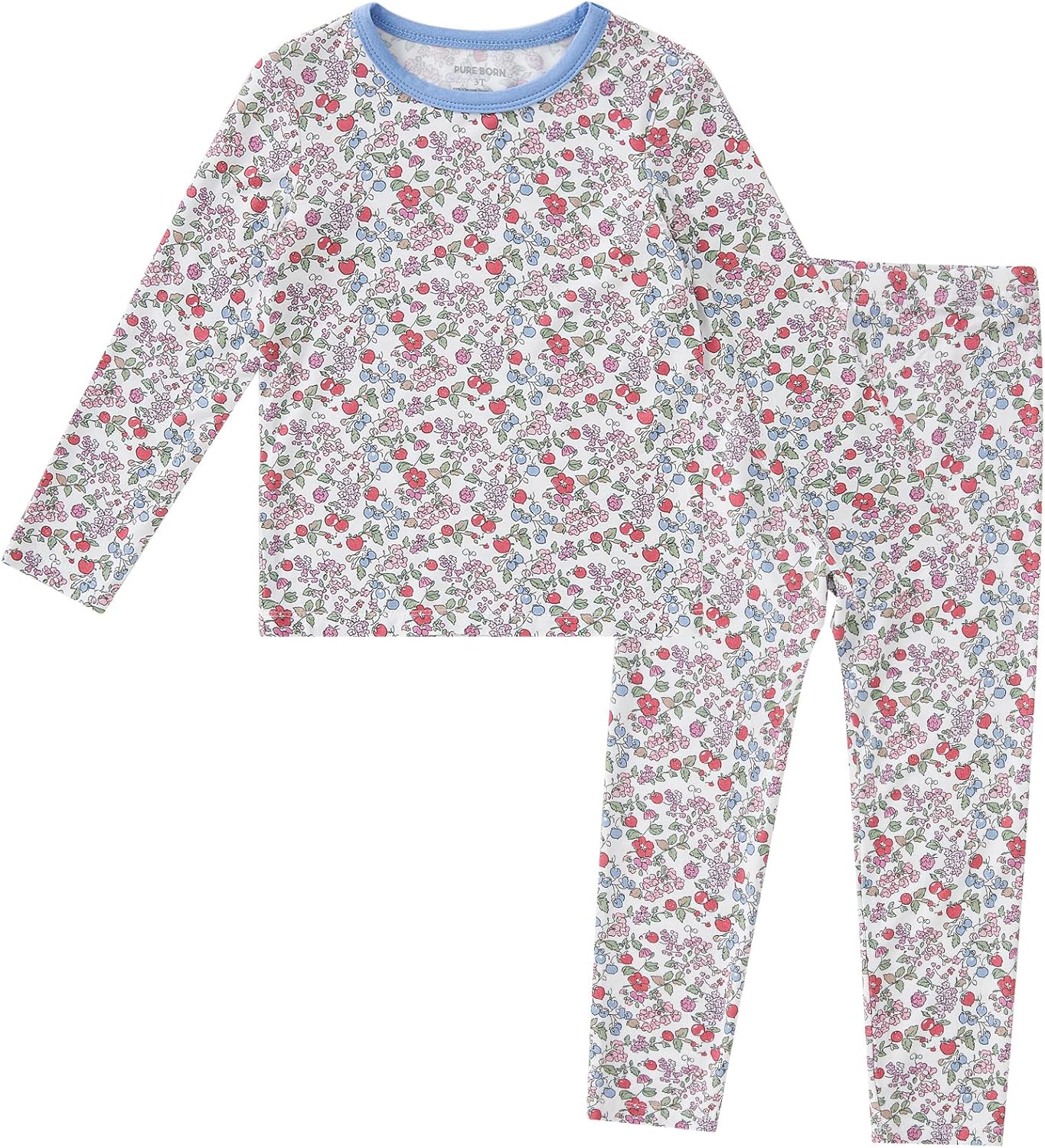 pureborn Baby Toddler Kids Viscose from Bamboo Pajamas Set Pjs 2pcs 18M-8Y
