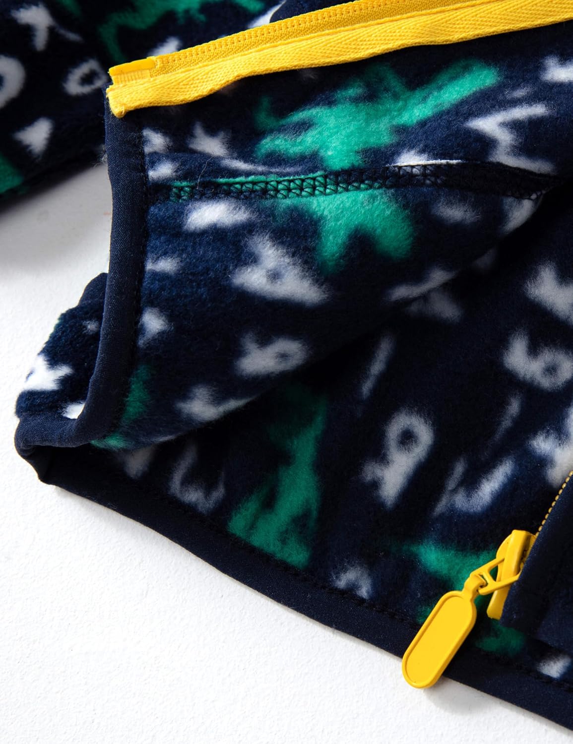 Kids Printed Polar Fleece Jacket Toddler Baby Boys Girls Autumn Winter Warm Sherpa Lining Outerwear Soft Lightweight