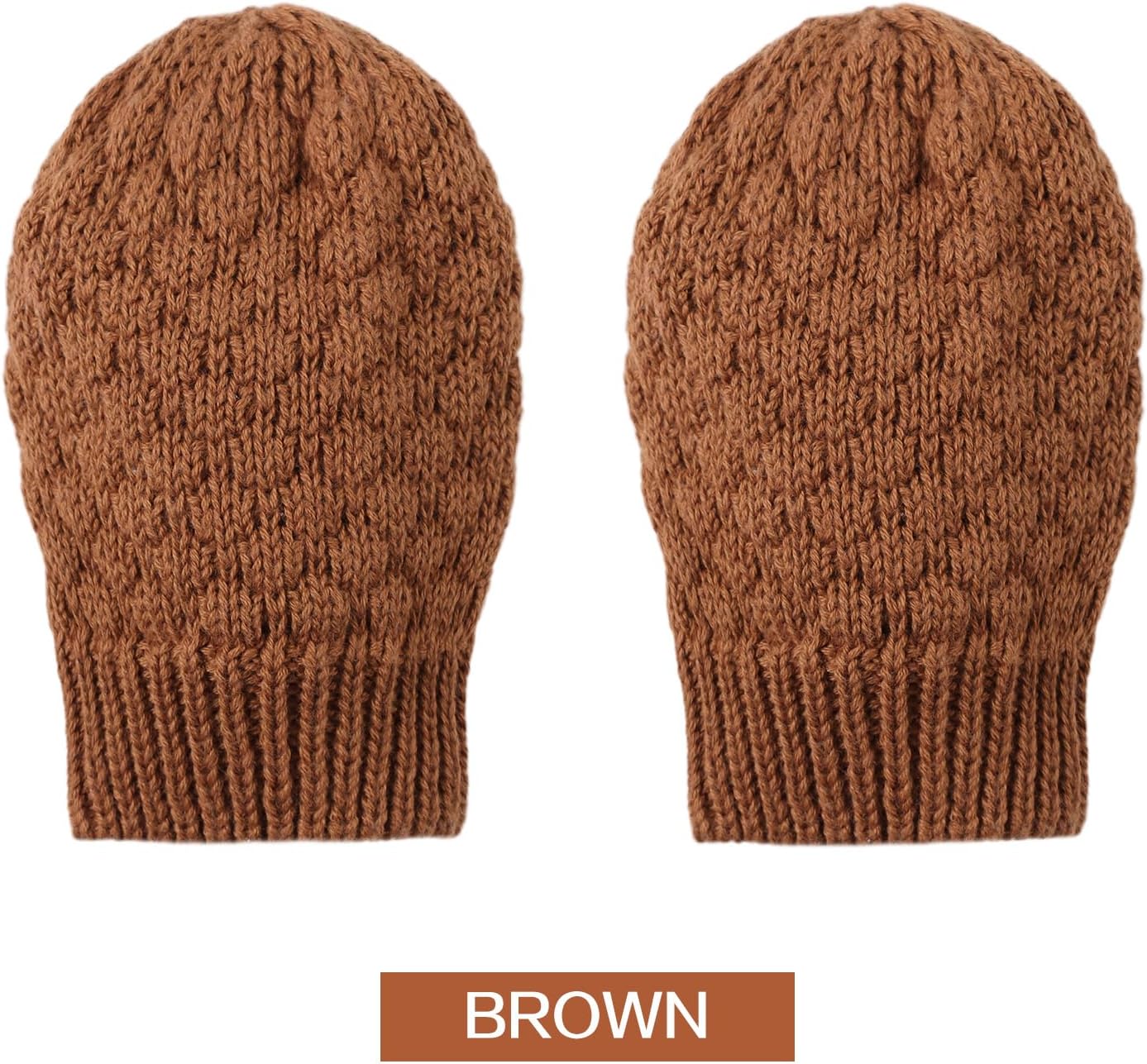 Baby Knit Mittens Toddler Boys Girls Gloves Winter Infant Newborn No Scratch Mitten 0-3 Years