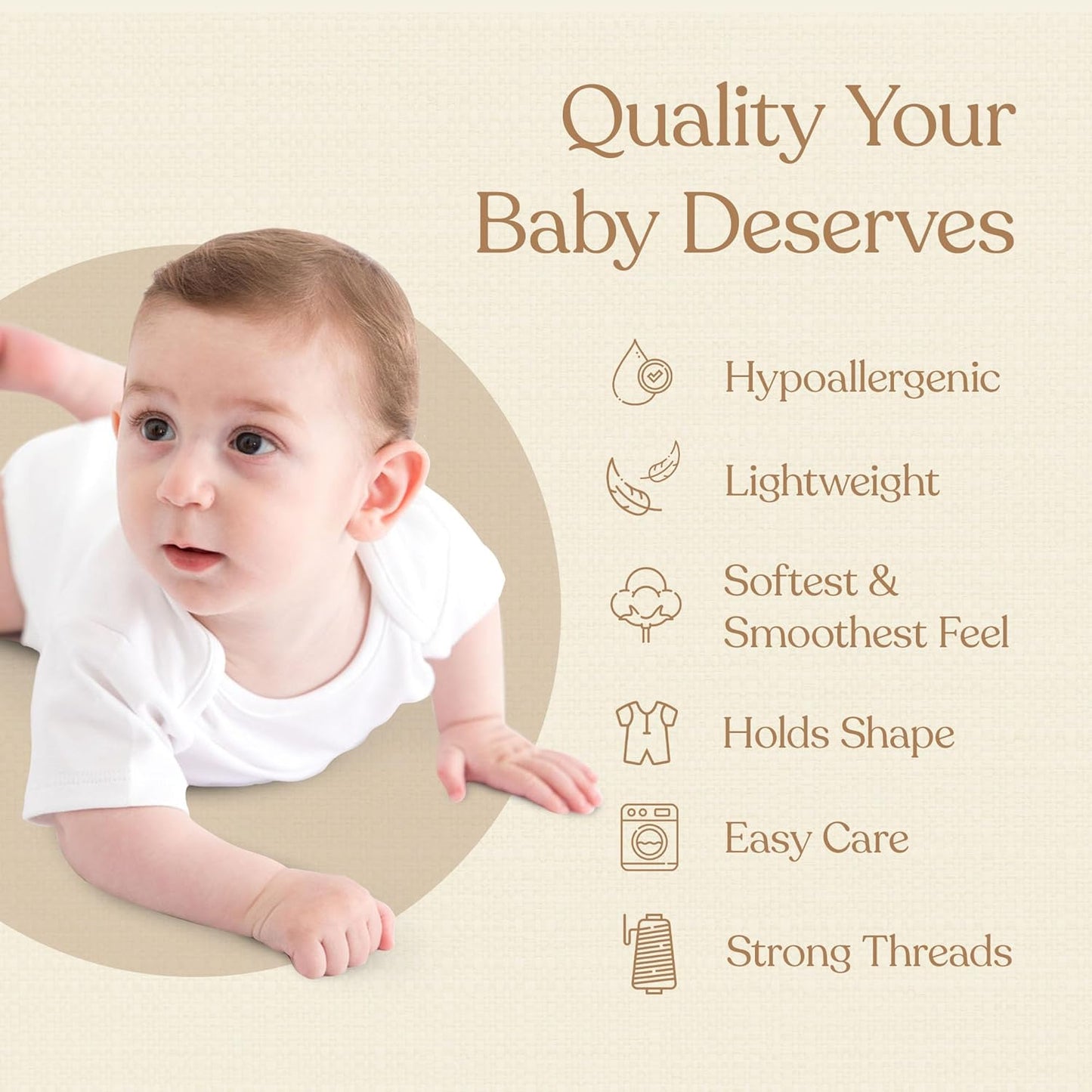 Pimbi&Bimpi Baby Bodysuit - Short Sleeve | Premium Peruvian PIMA Cotton | Gender Neutral Baby Clothes