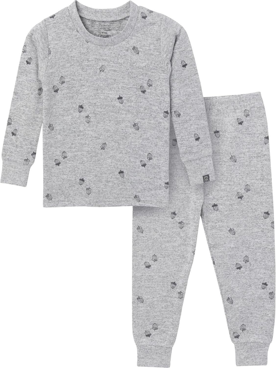 Modern Moments by Gerber Baby and Toddler Hacci Snug Fit 2-Piece Pajama Set