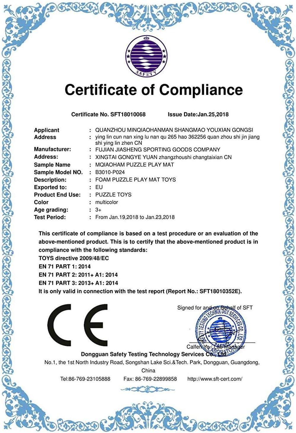 MQIAOHAM® 18 Pieces Puzzle Play Mats, Soft Baby Play Mat, Kids Interlocking Foam Floor Tiles, Toddlers Carpet Playmats G301018-108112