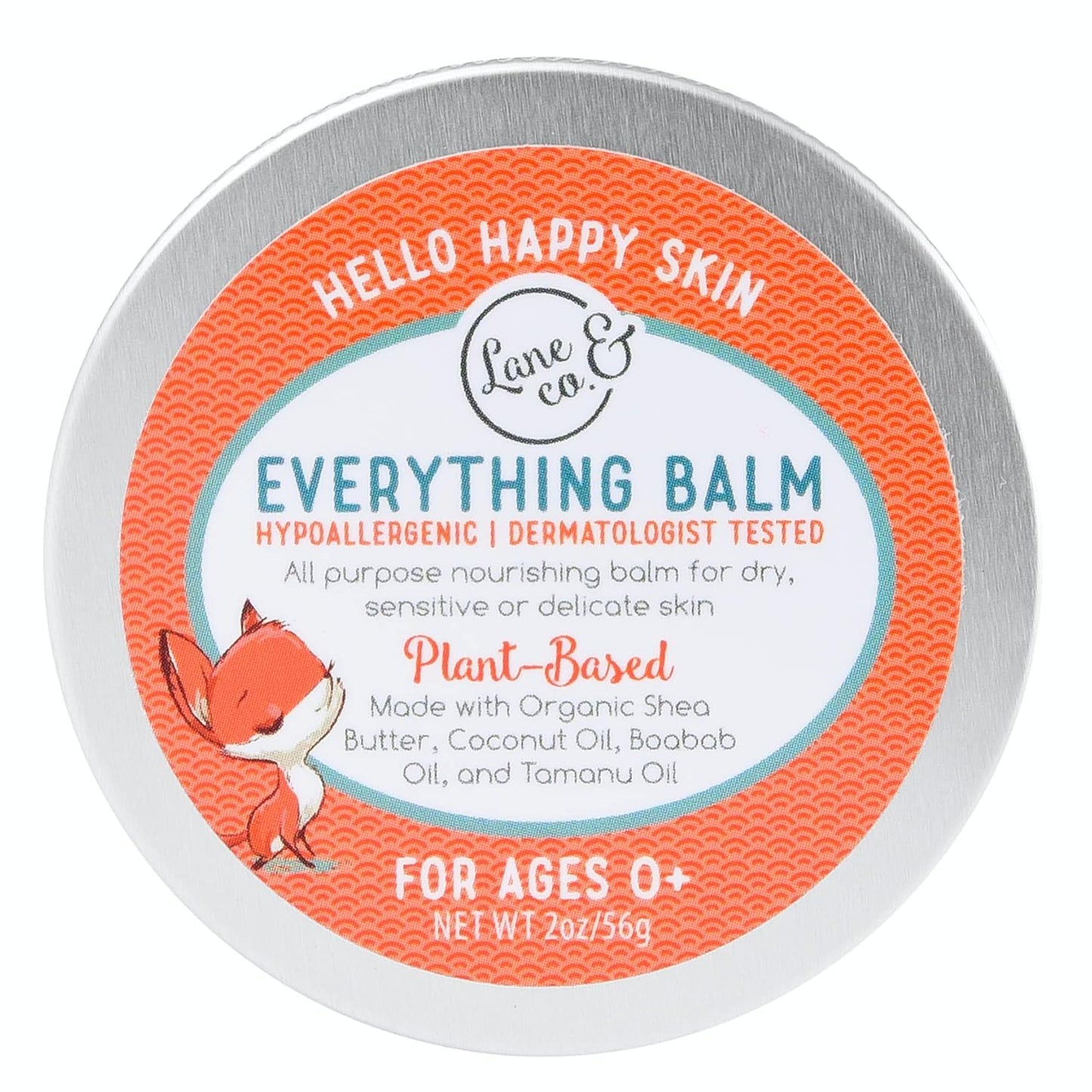 Lane & Co Everything Balm - Plant-Based Baby Care Balm for Diaper Rash, Cradle Cap, Chapped Lips, Dry Skin - Ideal for Sensitive, Delicate Newborn Skin - Suitable for Babies, Kids, Mothers, Adults