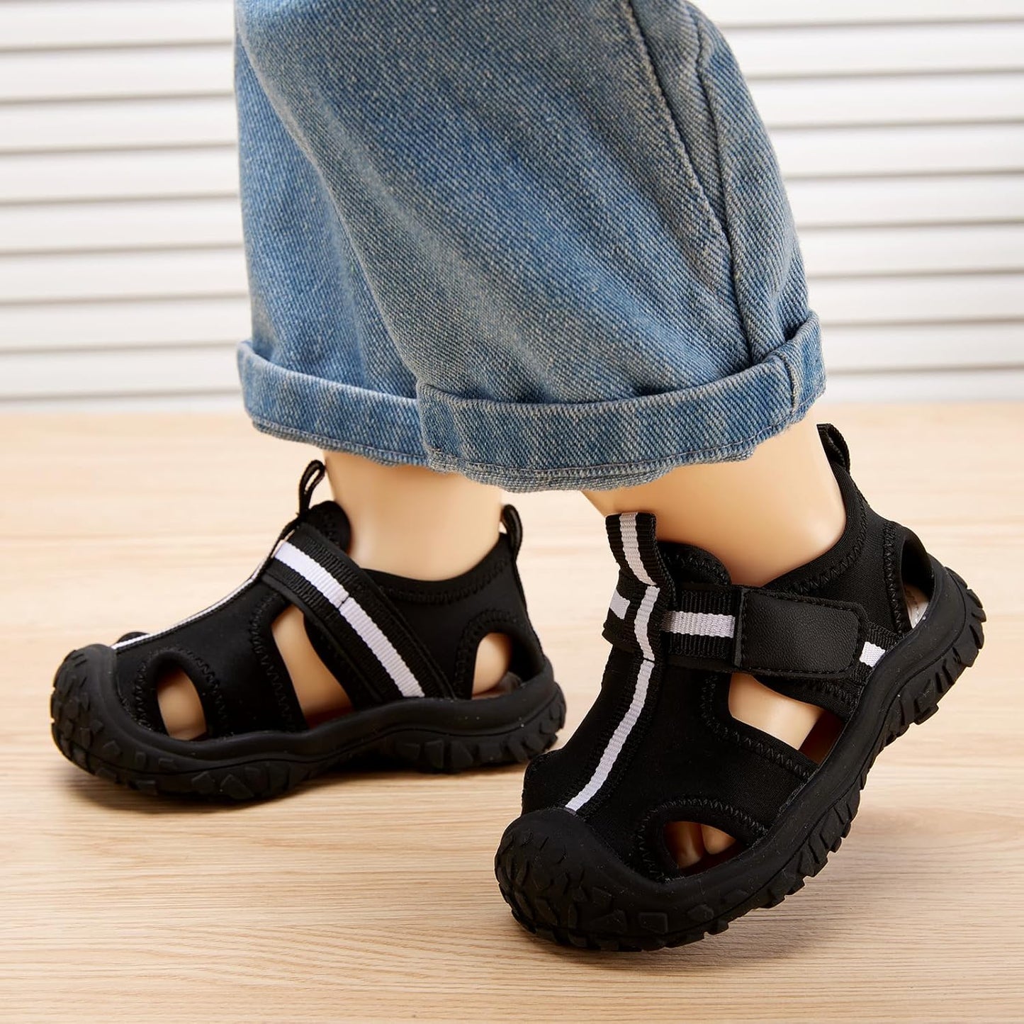 BMCiTYBM Baby Boy Girl Closed Toe Summer Sandals Lightweight Shoes Infant Non-Slip First Walking Sneakers 6 9 12 18 24 Months
