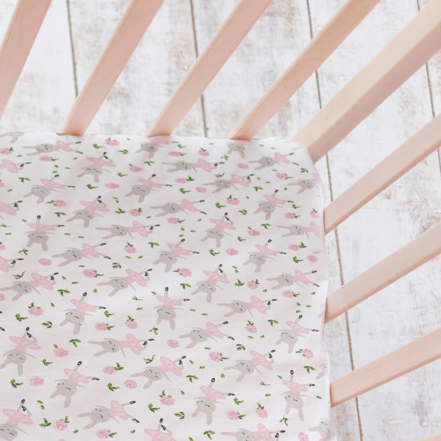 HonestBaby Unisex-Baby Fitted Crib Sheets Set Standard Mattress, 100% Organic Cotton Baby Boys, Girls, Neutral, 1 Pack - Light Gray Heather, One Size