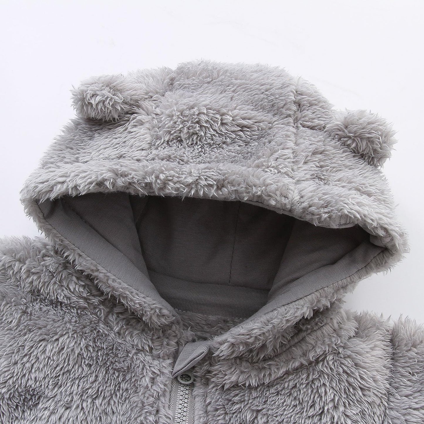 Newborn Baby Snowsuit Fleece Lined Onesie Outfits Warm Hooded Romper for Infant