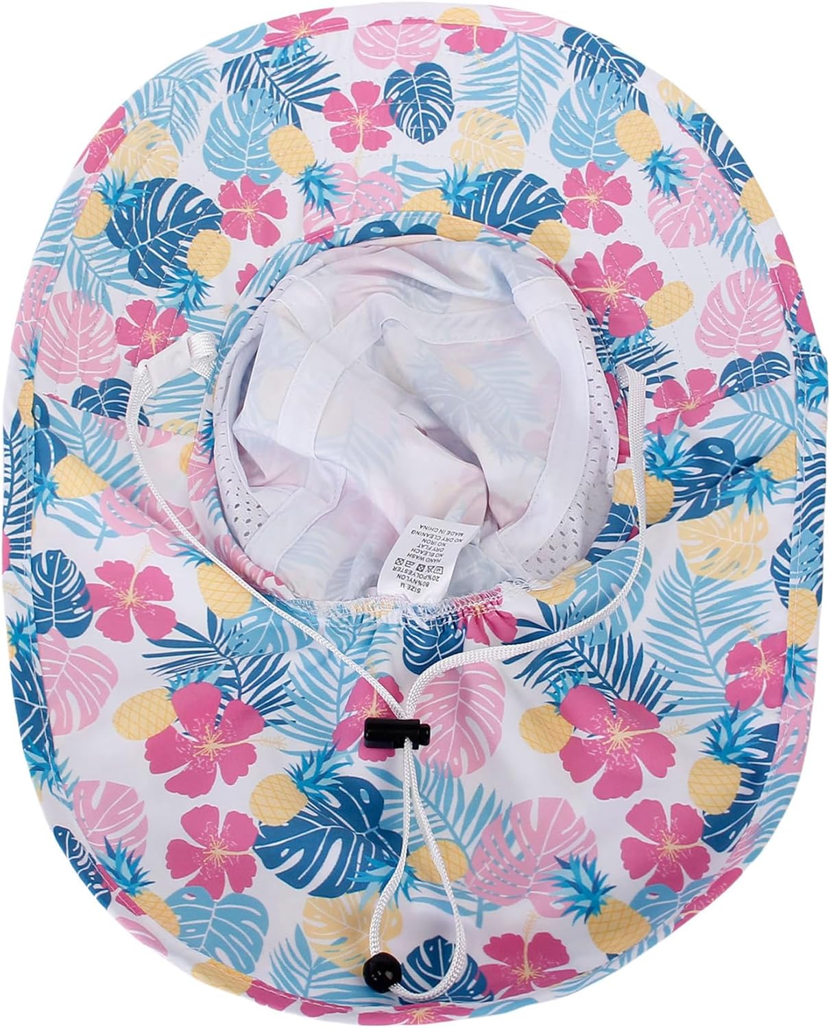 CHUNG Baby Sun Protection Hat Summer Toddler Adjustable UPF 50+ Wide Brim Neck Flap Beach Caps Boys Girls 1-12 Years Kids