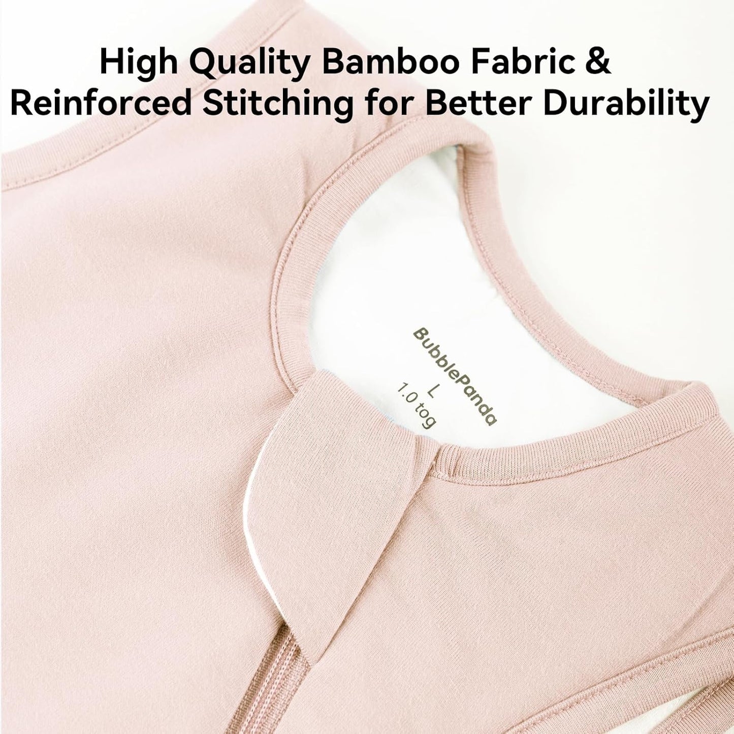 BubblePanda Rayon Made from Bamboo Sleep Sack 0-6 Months 0.5 Tog Soft Newborn Sleep Sack 3-6 Months for Infant Babies 2-Way Zipper Wearable Blanket Baby 0-3 Months