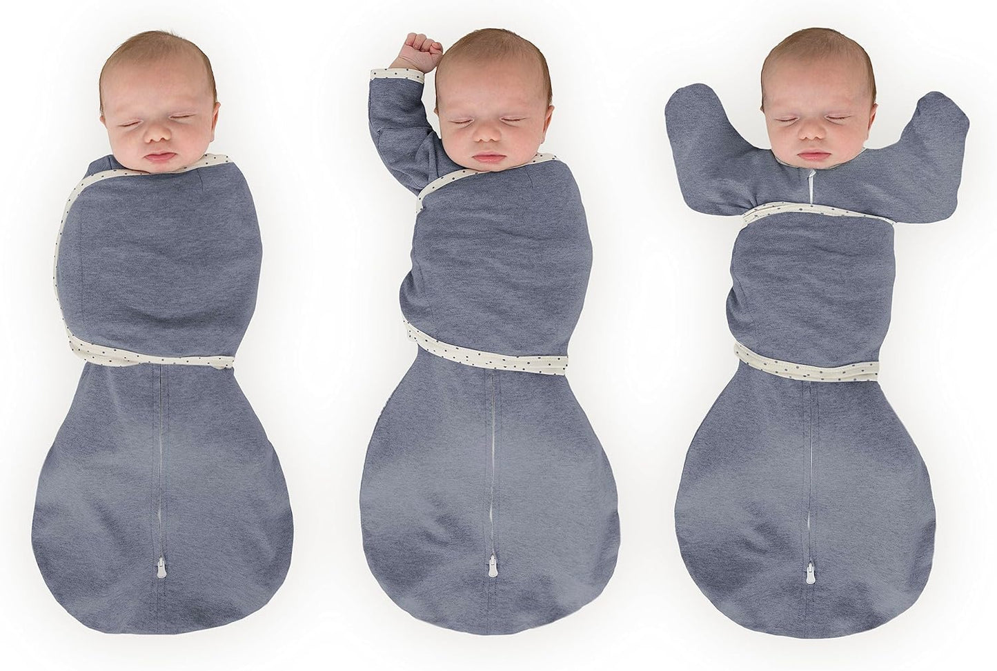 SwaddleDesigns 6-Way Omni Swaddle Sack Arms Up Swaddle for Newborn, More Options to Calm Startle Reflex, Improves Sleep