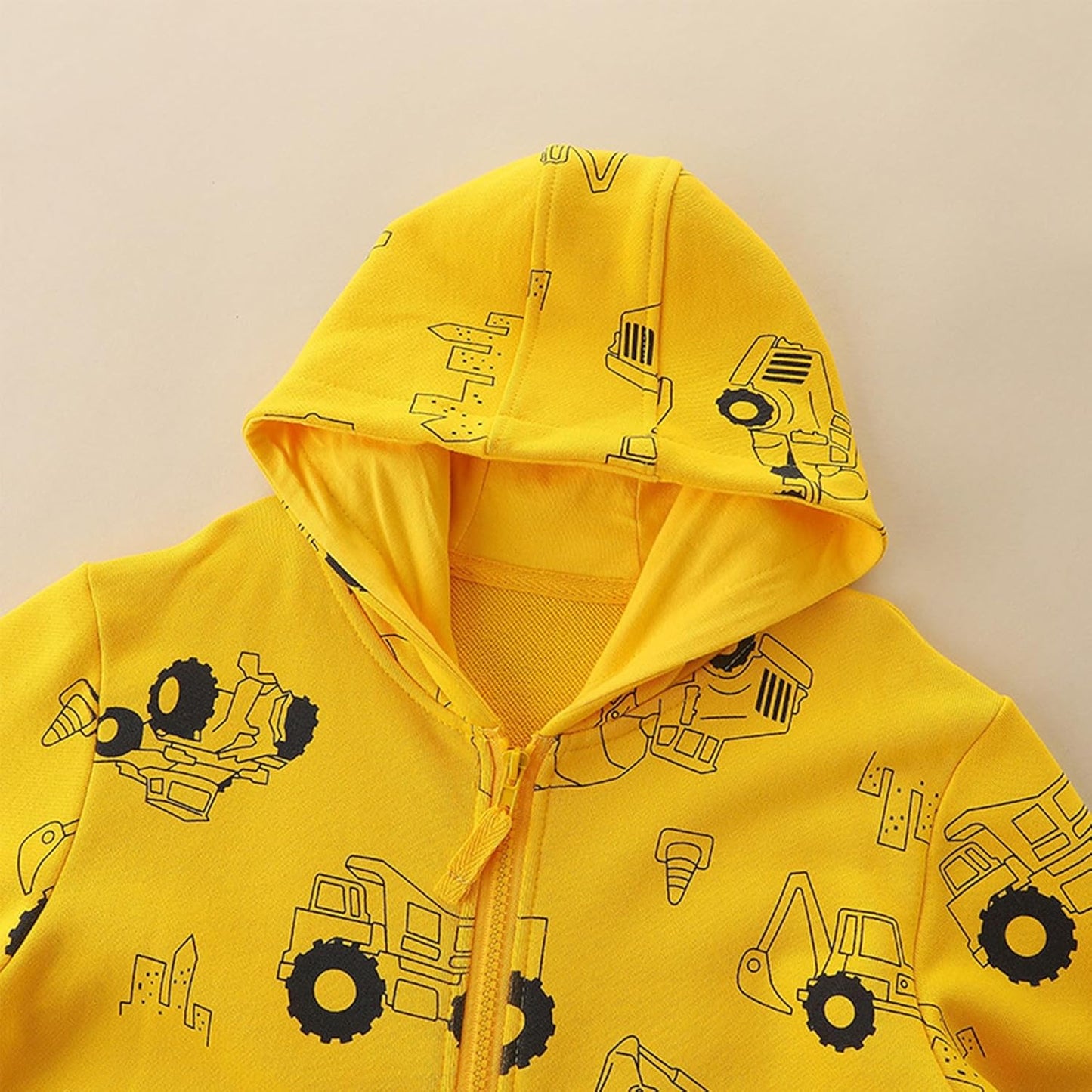 Toddler Boys Full Zip Dinosaur Hoodies Comfortable Sweatshirt