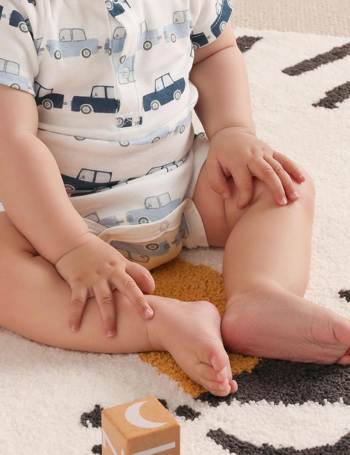 Yoofoss Baby Bodysuits 100% Organic Cotton Short Sleeve Infant Romper for Boy and Girl Baby Clothes, Soft Breathable