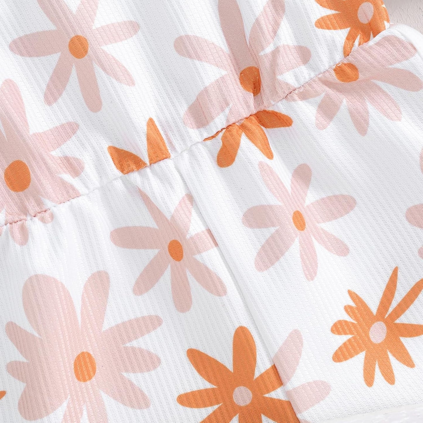 WZTYYDS Toddler Baby Girl Summer Clothes Floral Romper Tie-Up Strap Halter Jumpsuit Infant Summer Sling Playsuit 6M-3T