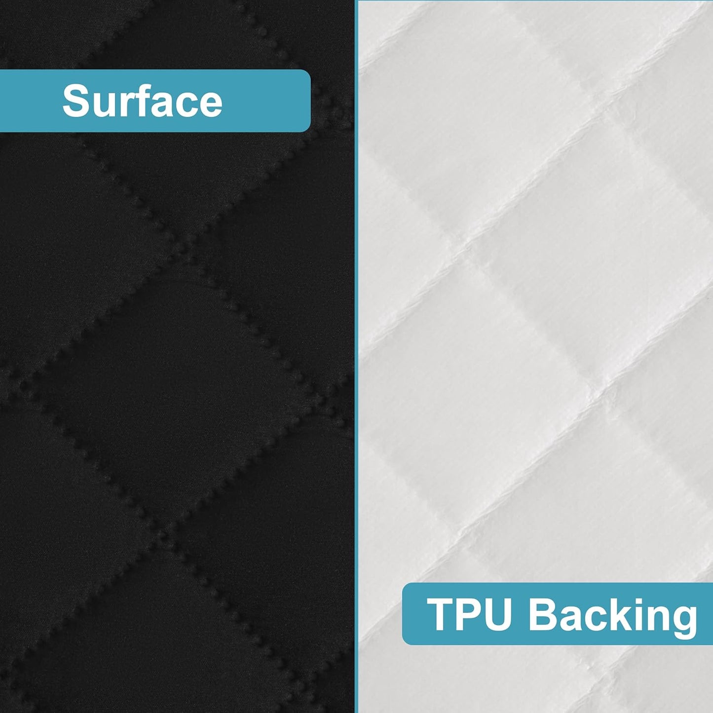 NTBAY 2 Pack Waterproof Crib Mattress Protector, Quilted 28"x52" Toddler Fitted Sheet - Machine Washable - Soft and Breathable Mattress Pad Cover for Crib, Nursery, Daycare, Cot, Black