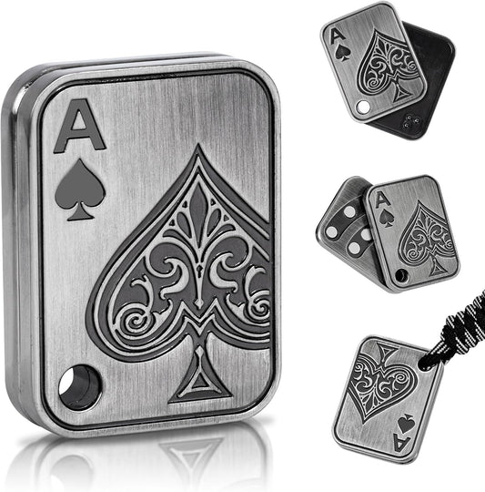 EDCFANS Fidget Sliders, Metal Fidget Toys Adults, Magnet Fidget Toys for Anxiety ADHD, EDC Fidgets Push Poker Card, Stress Relief Desk Toys for Office, Cool Gadgets Gifts for Teens Men